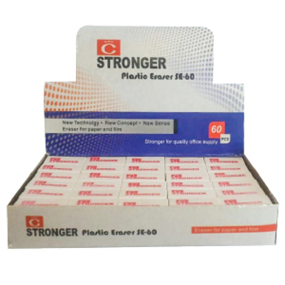 STRONGER PLASTIC ERASER  SE60-
