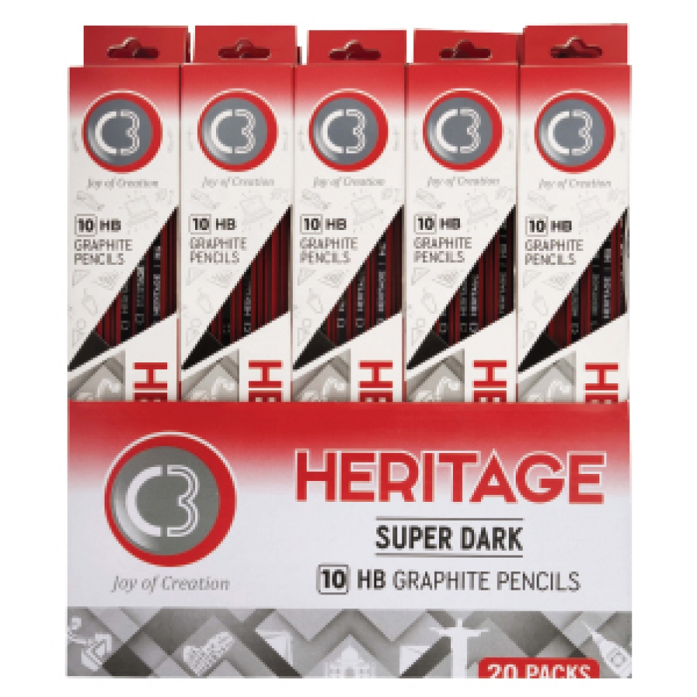 C3 HERITAGE-TRI PENCIL SUPER DARK 7040